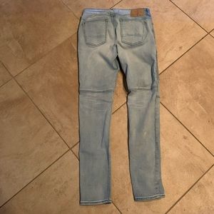 Pacsun men’s light biker stacked skinny jeans